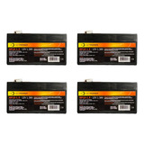 Kit 4 Bat 1;3ah 12v Para Malha Elétrica - Equip, Méd. Vrla
