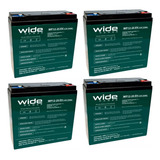 Kit 4 Bateria 6-dzm-20 25ah Bike Elétrica 48v Gel 6dzm25