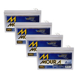 Kit 4 Bateria Moura Nobreak Apc