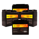 Kit 4 Bateria Selada 12v 18ah Para Rbc7 Rbc11 Rbc55 No-break