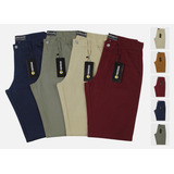 Kit 4 Bermuda Masculina Sarja Jeans Coloridas Qualidade Top
