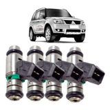 Kit 4 Bico Injetor Mitsubishi Tr4 2008 2009 2010 2011 2012