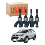 Kit 4 Bicos Injetores Chevrolet Captiva 2.4 16v 12633784