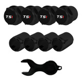 Kit 4 Bicos Válvula Tampa Pneu Vw Tsi Golf Up Tiguan Jetta