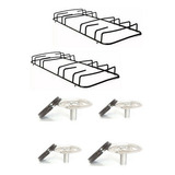 Kit 4 Bocas + 2 Grelhas Para Fogão Esmaltec Veneza 2gd + 2pq
