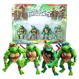 Kit 4 Bonecos Tartarugas Ninjas 11cm Brinquedo Promoção Novo