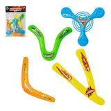 Kit 4 Boomerang Brinquedo Criança Bumerangue Campo Praia