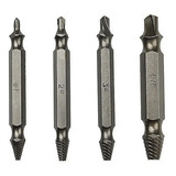 Kit 4 Brocas Removedor Extrator Tira Parafuso Quebrado Rosca