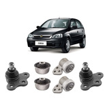 Kit 4 Bucha + 2 Pivô Suspensão Dianteira Corsa 2005 2006 07