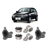 Kit 4 Bucha 2 Pivô Suspensão Dianteira Corsa 2005 2006 07