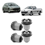 Kit 4 Buchas Eixo Quadro Traseiro Peugeot Hoggar 2010 A 2014