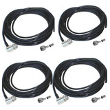 Kit 4 Cabo Coaxial 5m Rg58