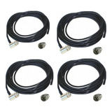 Kit 4 Cabo Coaxial Rg58 Px