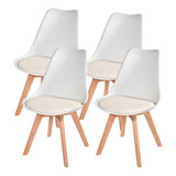 Kit 4 Cadeiras Charles Eames Leda
