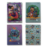 Kit 4 Caderno Grande Brochurão 80 Fls 1 Matéria - Stitch