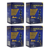 Kit 4 Caixas Condroflan Ultra 60 Capsulas Colágeno Vit.d Mag Sabor Sem Sabor