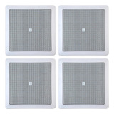 Kit 4 Caixas De Embutir Arandela Jbl 6co1q Quadrada 100w Rms