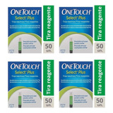 Kit 4 Caixas Tiras Onetouch Select Plus Com 50 Unidades