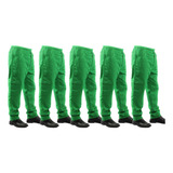 Kit 4 Calça Brim Trabalho Pesado Tamanho Especial Xgg Verde