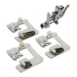 Kit 4 Calcador Sapata Barra Bainha Singer Elgin Janome Elna