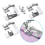 Kit 4 Calcador Sapata Barra Bainha Singer Elgin Janome Elna