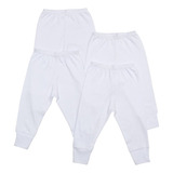 Kit 4 Calças Com Pé Reversível Best Club Baby Branco