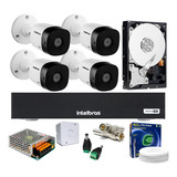 Kit 4 Cam 1120b Intelbras Dvr