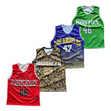 Kit 4 Camisa Regata Infantil Dry Fit Esporte Proteção Uv