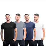 Kit 4 Camisas Dry Fit Academia Esportiva Com Proteção Uv