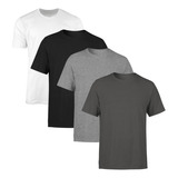 Kit 4 Camisetas Plus Size Extra