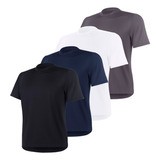 Kit 4 Camisetas Proteo Solar Camisa Uv Malha Fria Dry Fit