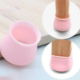 Kit 4 Capa Protetora Silicone Para Pé Cadeira Pronta Entrega