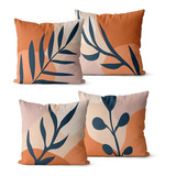 Kit 4 Capas De Almofadas Decorativa Terroso 45x45