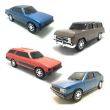 Kit 4 Carrinho De Brinquedo Golquadra/caravan/opala/veraneio