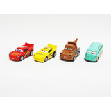 Kit 4 Carros Personagens Cars 3 Disney Pixar, Mcqueen & Cia