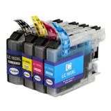 Kit 4 Cartucho Compatível Brother Lc103 105 107 109 4310dw 4