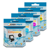 Kit 4 Cartuchos Compatível Com Epson 133 Cmyk 430w 420w 235w