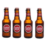 Kit 4 Cerveja Importada Super Bock Long Neck 250ml Portugal