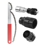 Kit 4 Chaves Para Bike Corrente Pedivela Extrator Cassete