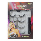 Kit 4 Cílios Postiços Sabrina Sato - 5d F002