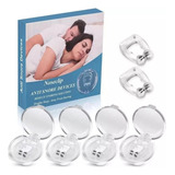 Kit 4 Clipe Nasal Anti Ronco E Apneia Dilatador Magnético