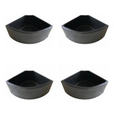 Kit 4 Cocho Alimentador Equinos Bovinos Caprino 18l De Canto