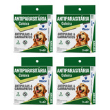 Kit 4 Coleiras World Veterinária Dugs Antipulgas E Carrapatos Para Cães