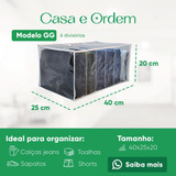 Kit 4 Colmeias Organizadoras Gg (40x25x20)