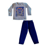 Kit 4 Conjunto Moleton Infantil Menino Flanelado Inverno Top