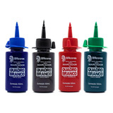Kit 4 Cores Tinta P/ Marcador De Quadro Branco - 100ml
