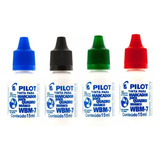 Kit 4 Cores Tinta Para Marcador Quadro Branco Wbm-7 - Pilot