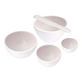 Kit 4 Cubetas De Silicone, 1 Espátula Estética Escolha A Cor