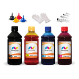 Kit 4 De 250ml - Tinta Para Canon Ip3600 Pgi-220 E Cli221