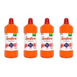Kit 4 Desinfetante Bruto Lysoform Uso Geral 1l